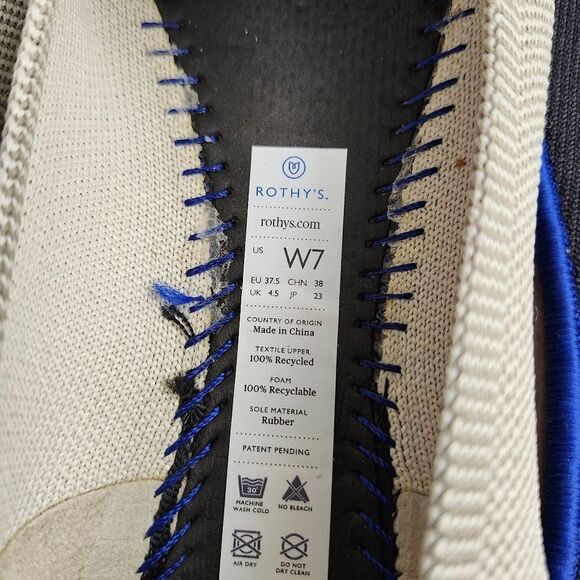 Rothy's The Flat Womens Round Toe Ballet Flat Sz 7 - Picture 3 of 11